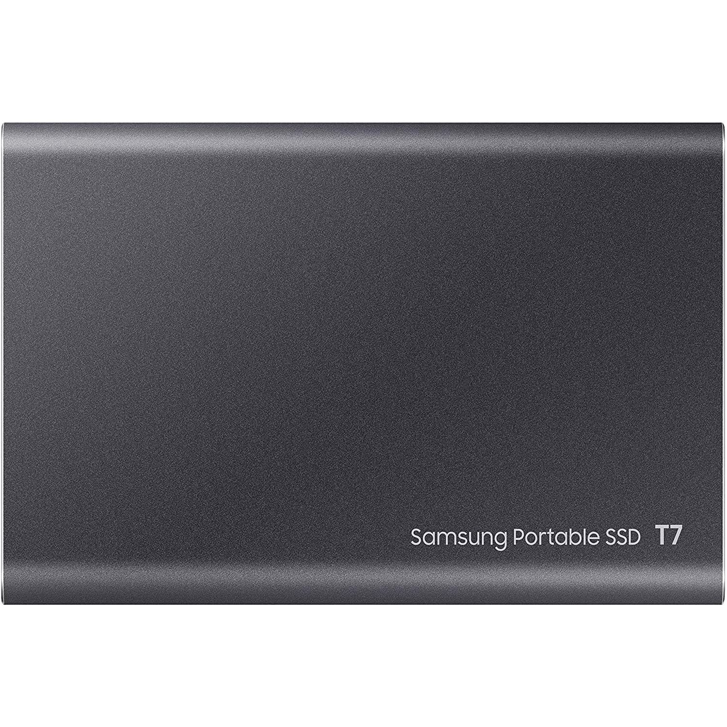 Buy Samsung,Samsung T7 500GB Portable SSD Hard Drive Titanium Grey - Gadcet.com | UK | London | Scotland | Wales| Ireland | Near Me | Cheap | Pay In 3 | Hard Drives